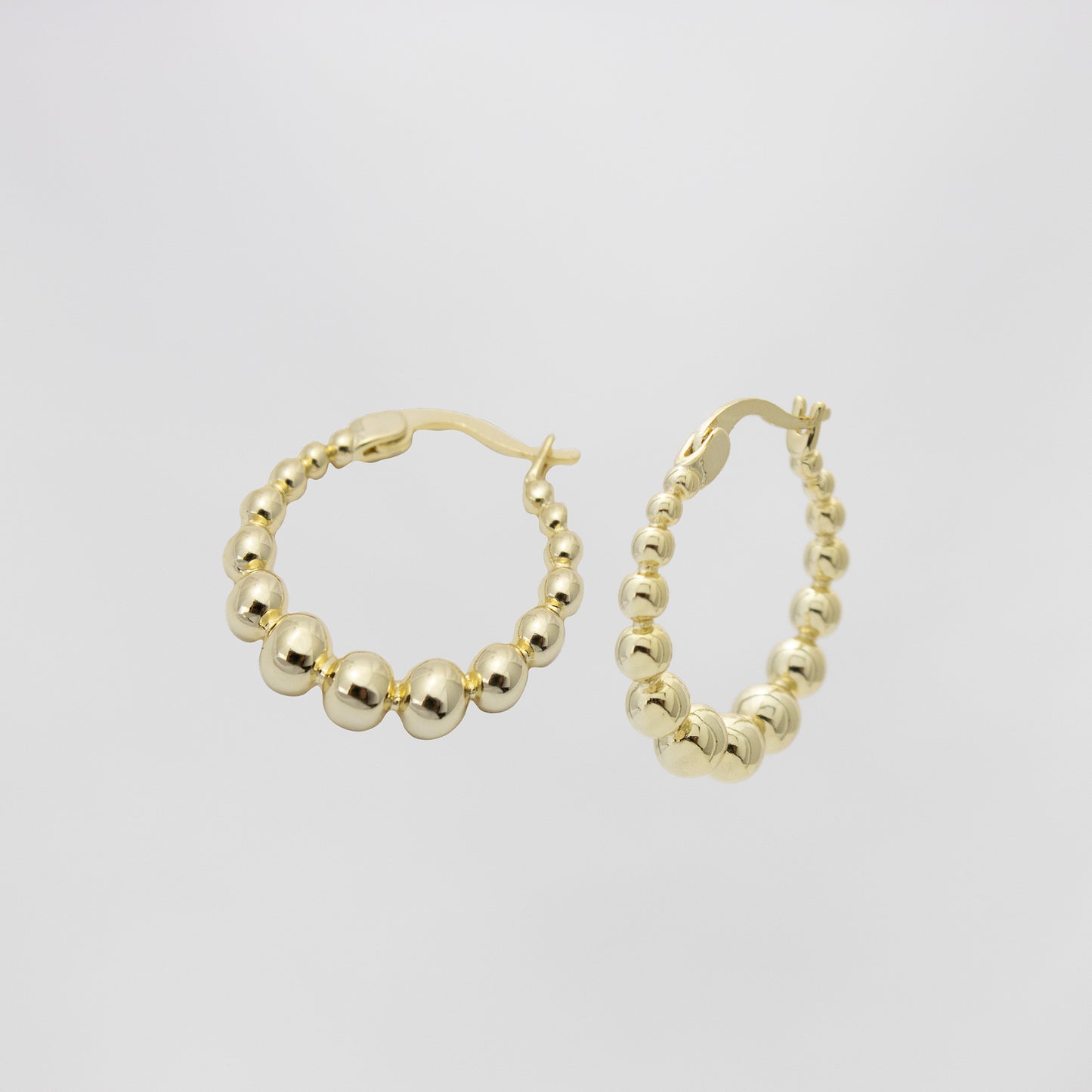 Vermeil Medium Bubble Hoop Earrings