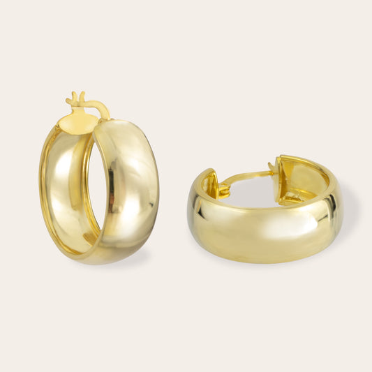 Tia - Vermeil Bold Hoop Earrings