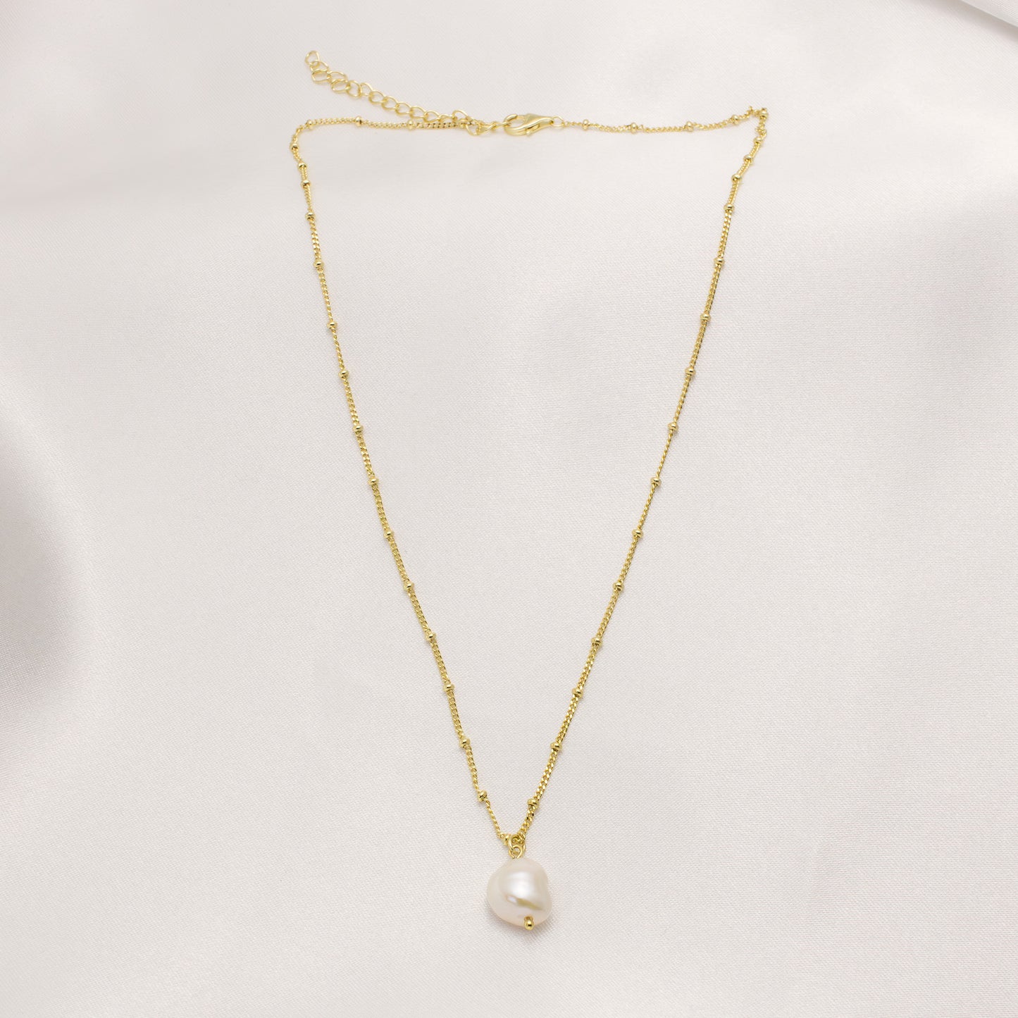 Ivy - Vermeil Freshwater Pearl Pendant Necklace