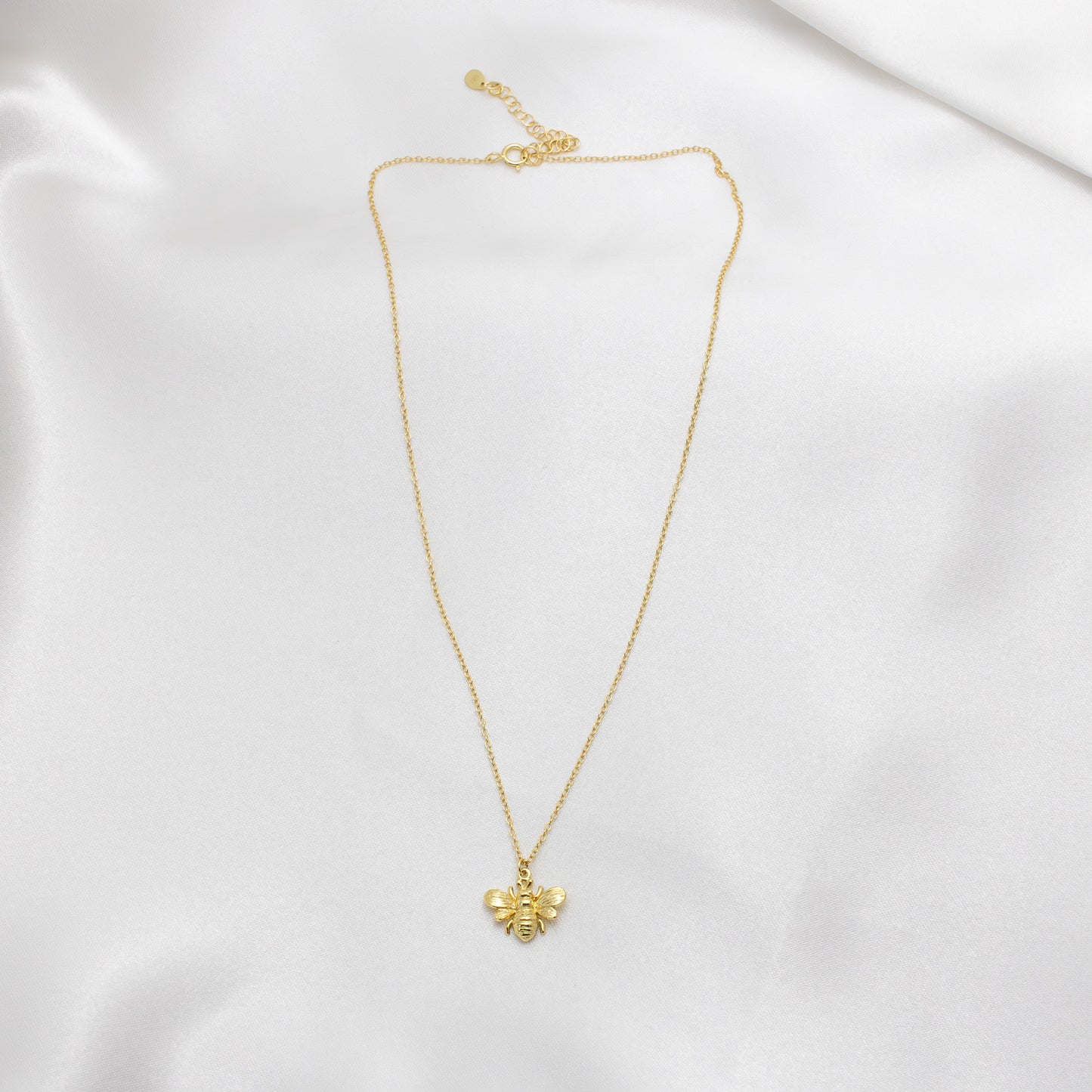 Vermeil Honey bee Pendant Necklace