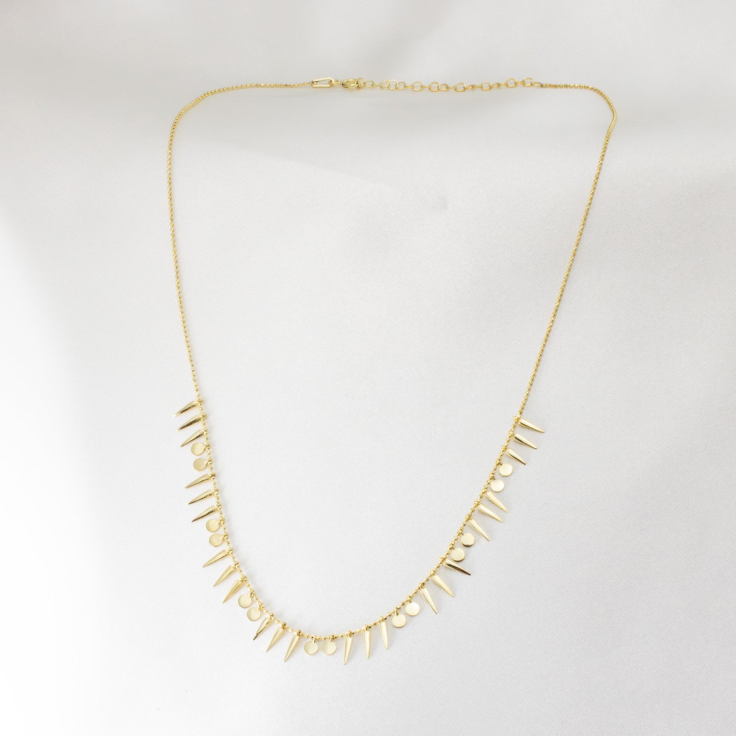 Sunny -  Vermeil Necklace 15" + 2"