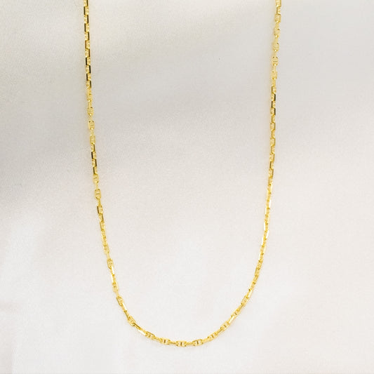 Vermeil Fancy Chain Necklace 16"