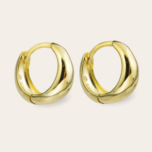 Kyla - Vermeil Small Hoop Earrings